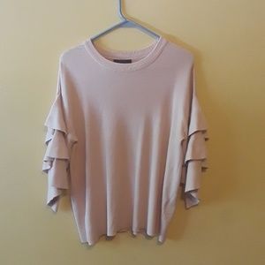 Ruffle Sleeve Sweater